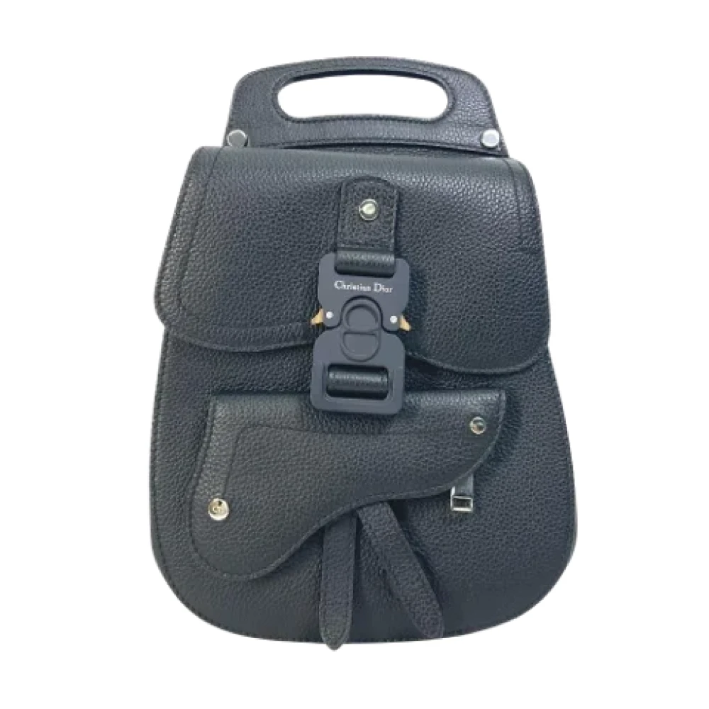 Dior Vintage Pre-owned Leather dior-bags Black Heren