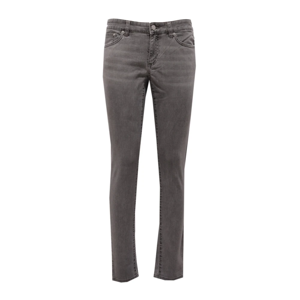Michael Kors Women's Gray Slim Fit Jeans, 2XS, Skinny Grey Trousers Gunmetal Model
