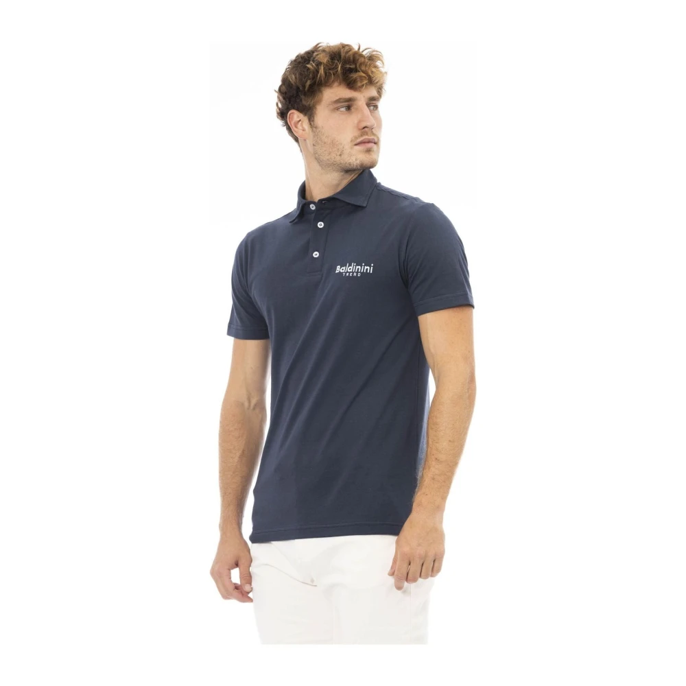Baldinini Tijdloze elegantie polo shirt Blue Heren