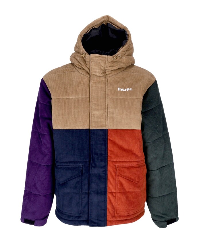fluweel-geisoleerde-jas-khaki