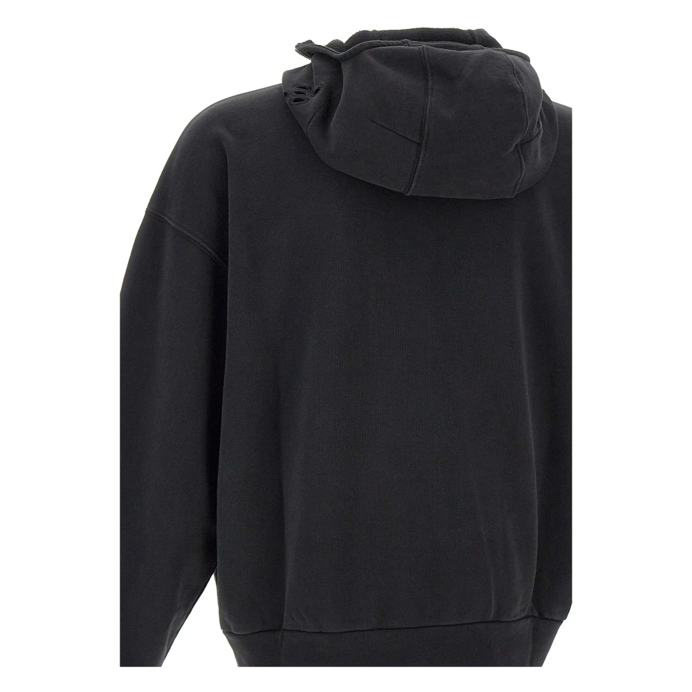 44 Label Group Ritsritshoodie met capuchon Black Heren