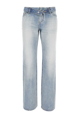 Deconstructed Waist Jeans
