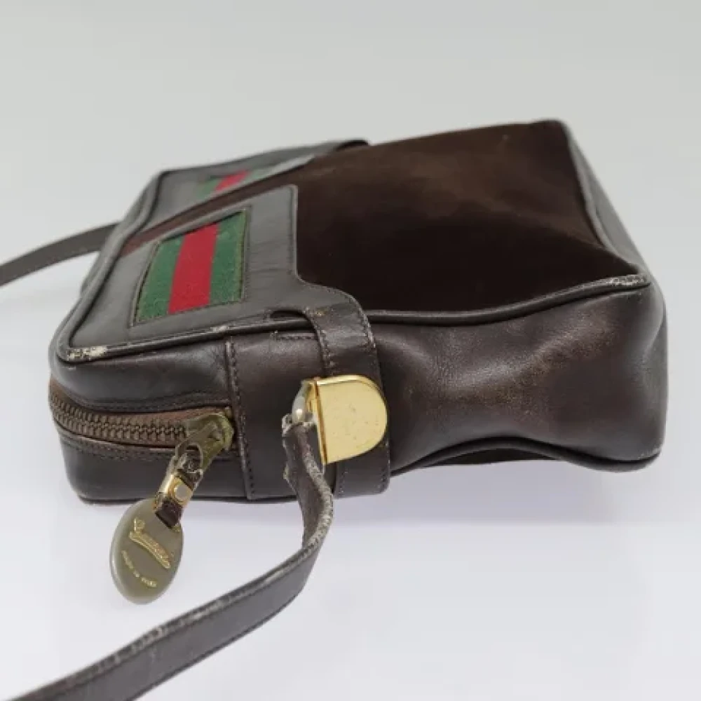 Gucci Vintage Pre-owned Suede gucci-bags Brown Dames