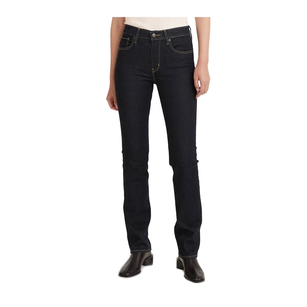 Levi's 724 high waist straight fit jeans dark denim
