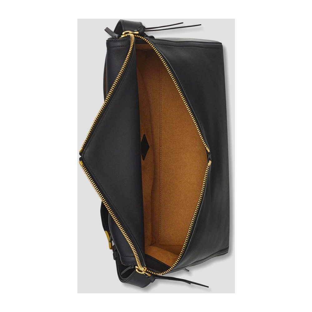 MCM Diamanten 3D schoudertas van kalfsleer Black Dames