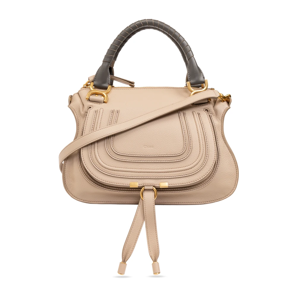 Chloé Crossbody bags Marcie Double Carry Bag in taupe