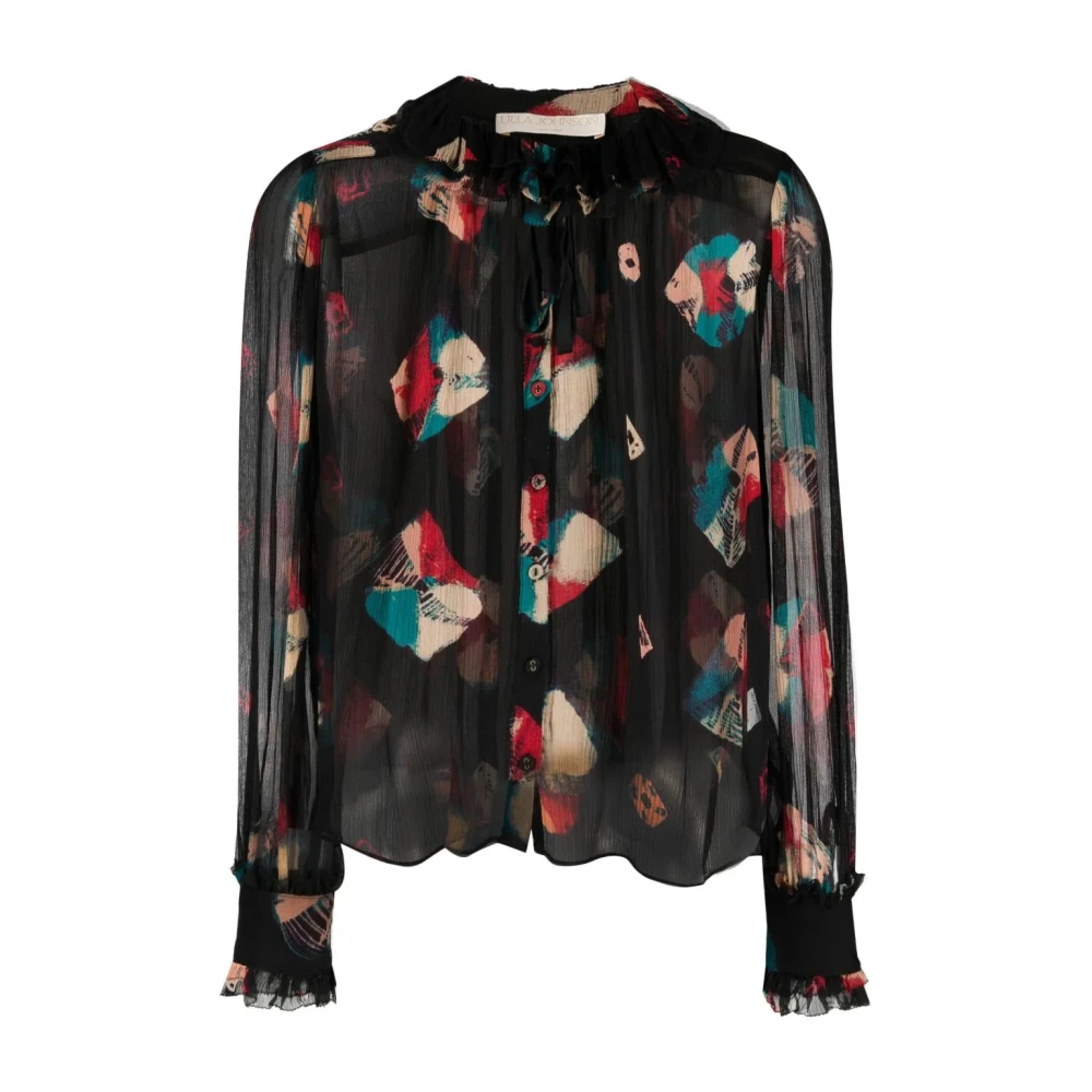 Ulla Johnson Women's Multicolor Blouses, M, Elegant Multicolour Silk Blouse