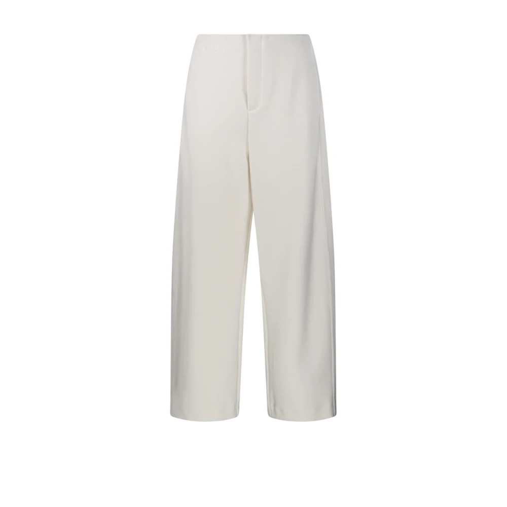 Max Mara Kvinno Beige Byxor Dam, S, Bomull, Ebrien Pants