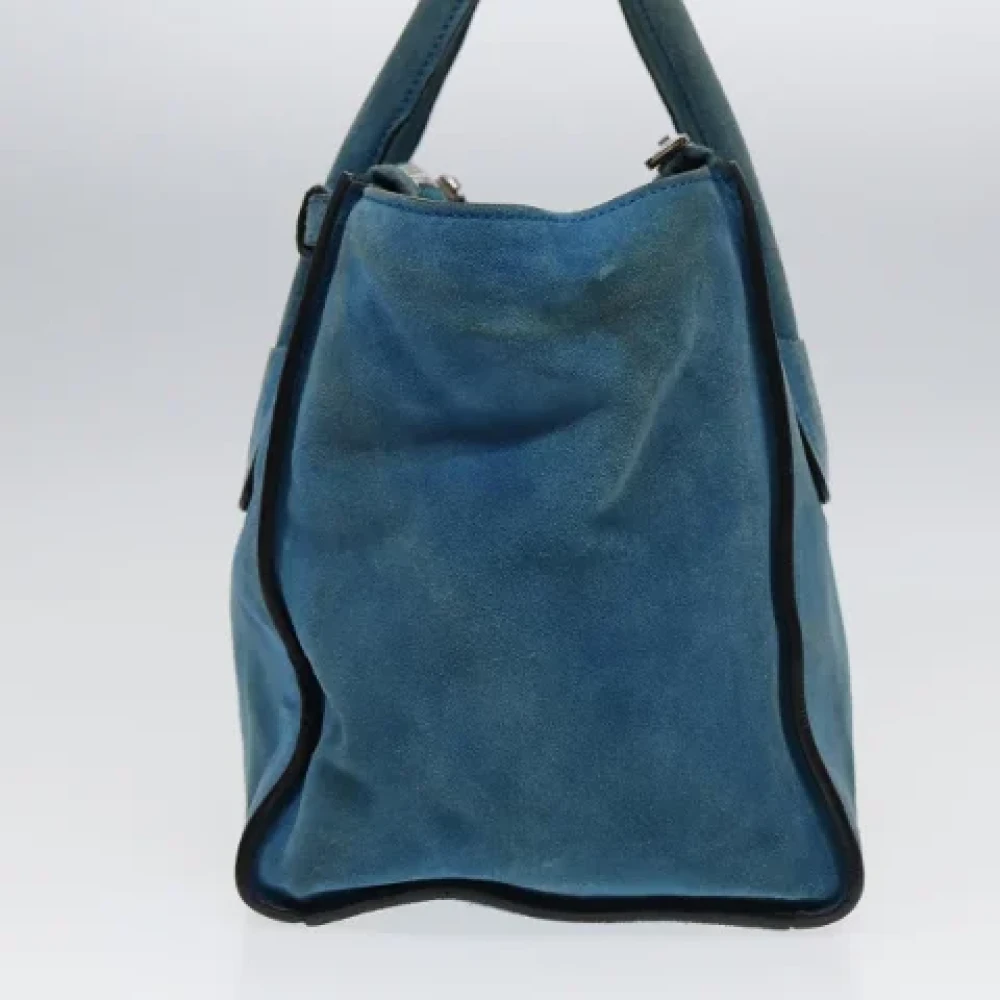 Prada Vintage Pre-owned Suede prada-bags Blue Dames