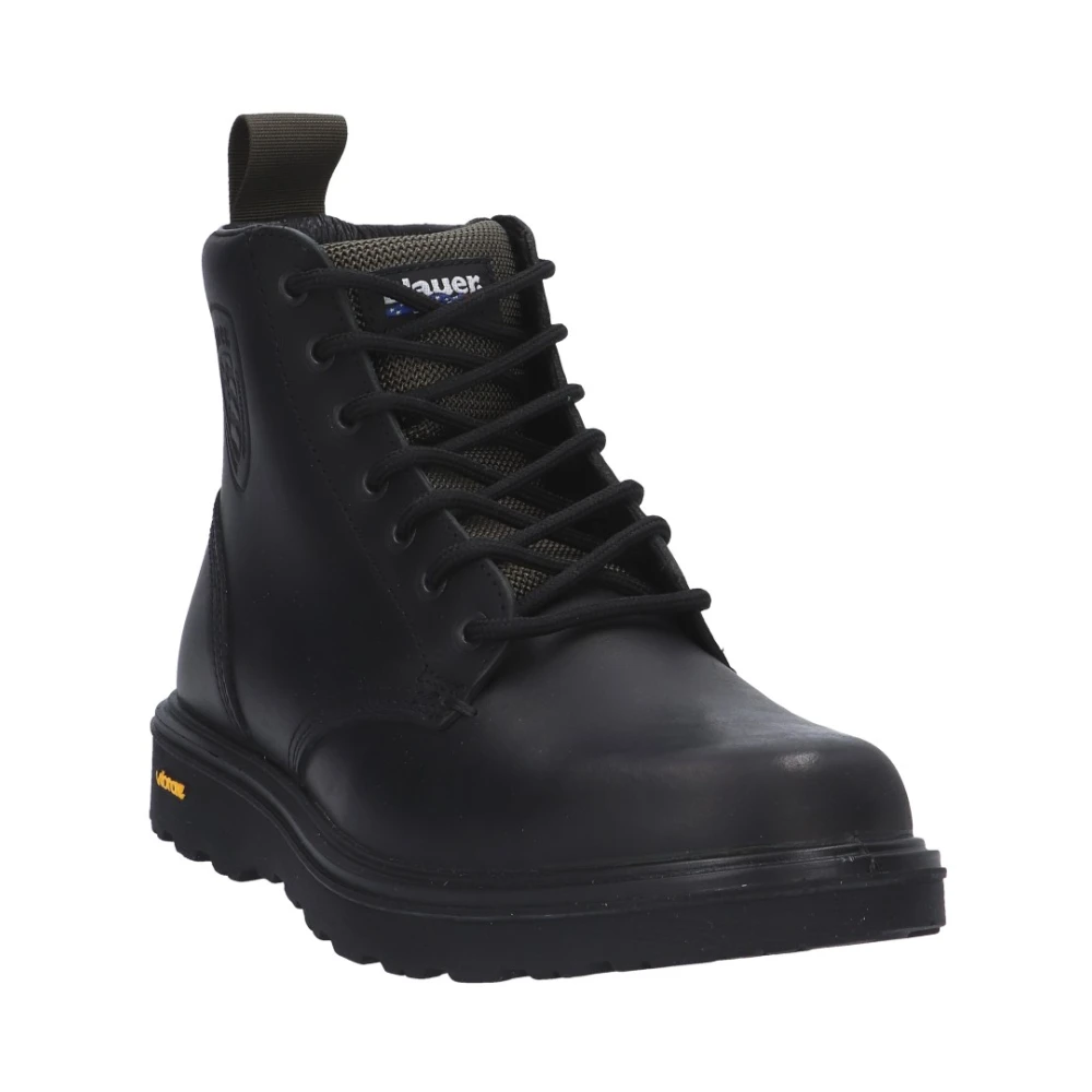 Blauer Veterschoen Enkellaars F3Guantanamo6 Oil Black Heren