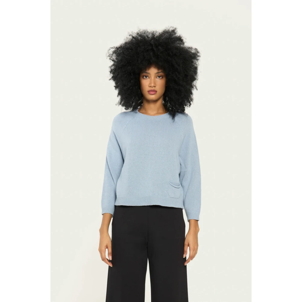 Vicario Cinque Lichtblauwe knitwear voor vrouwen Blue Dames