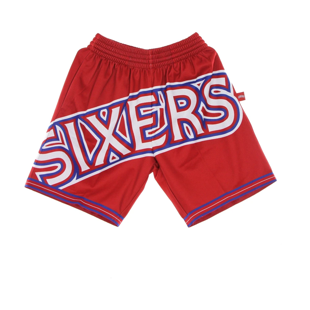 Mitchell & Ness NBA Basketball Shorts Sixers Hardwood Classics Red, Herr