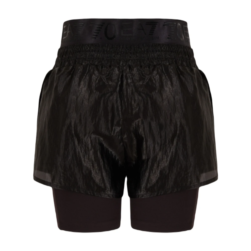 Emporio Armani EA7 Short Shorts Black Dames