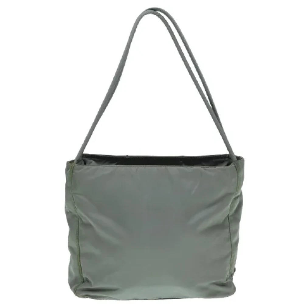 Prada Vintage Pre-owned Fabric totes Green Dames