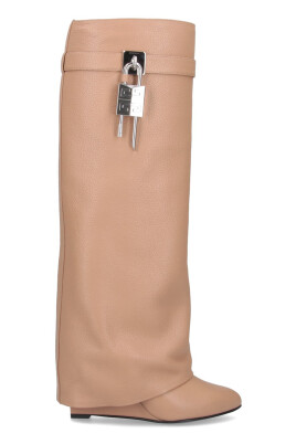 beige-leather-wedge-heel-boots