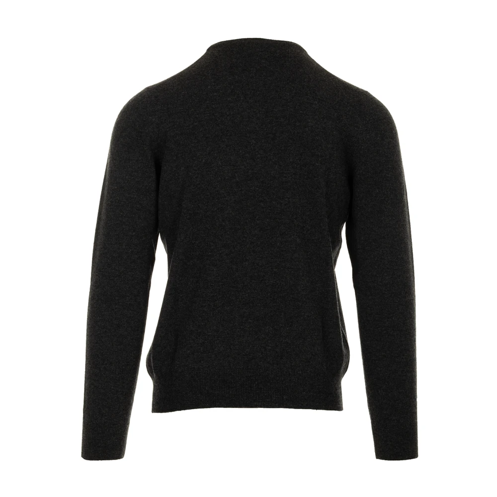 Gran Sasso Antraciet Sweater Paricollo ML Gray Heren