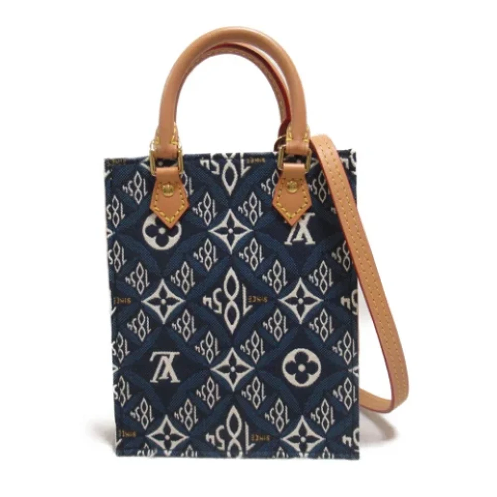Louis Vuitton Vintage Pre-owned Leather shoulder-bags Blue Dames