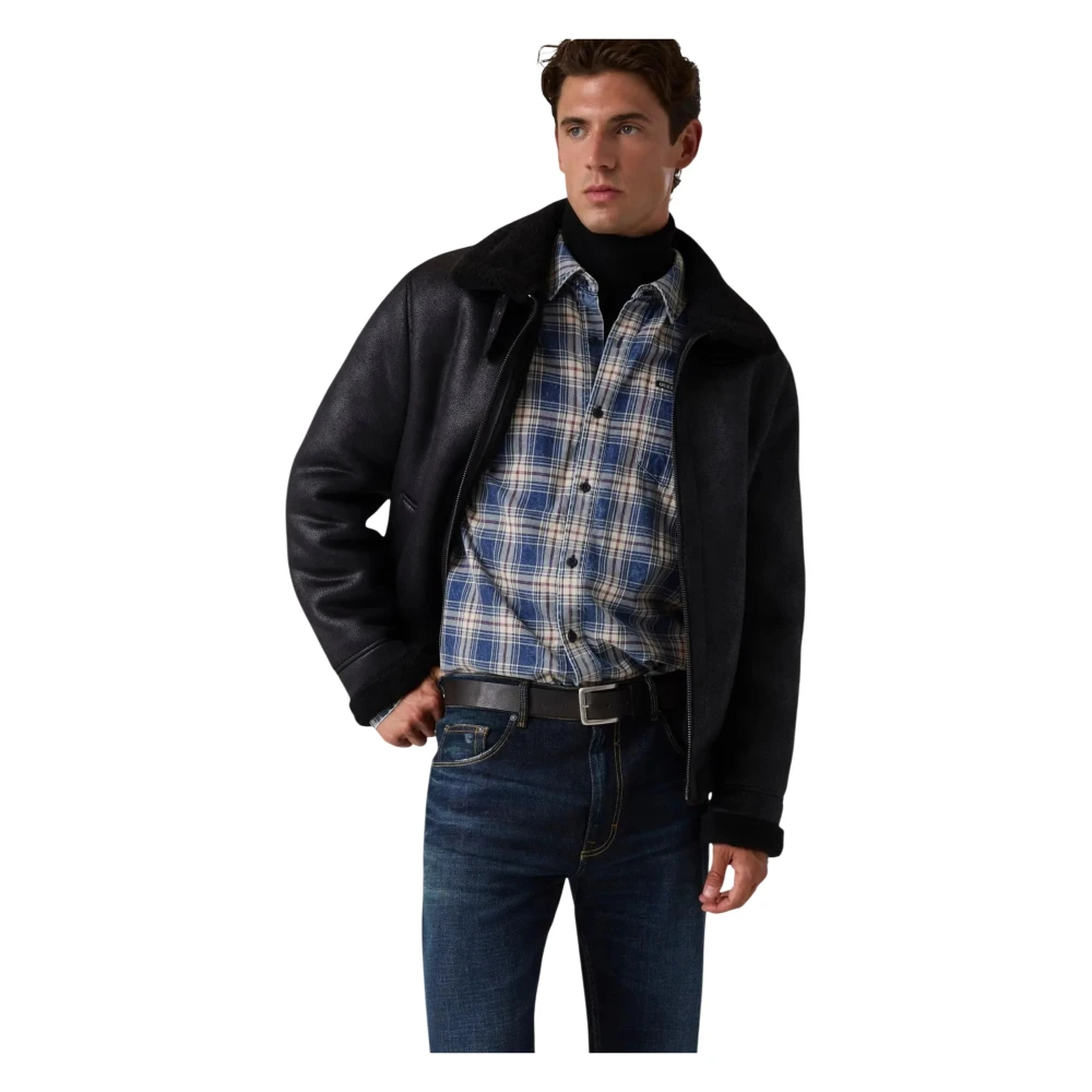 Guess Uomo Nero - Giacca Shearling - Jackets - Xl - Immagine 3