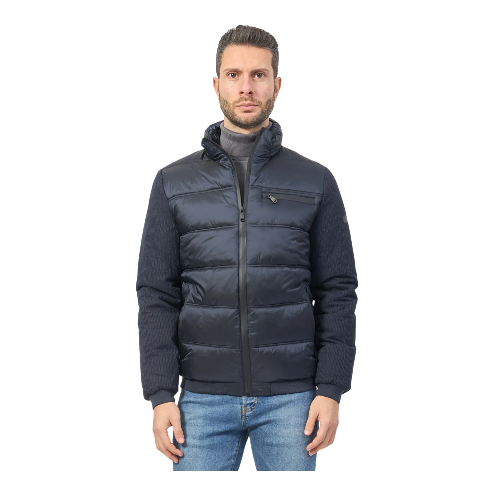 YES ZEE Blauwe Winterjas Blue Heren