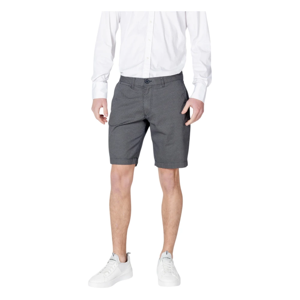 Armani Exchange Herren Blau Baumwoll-Shorts