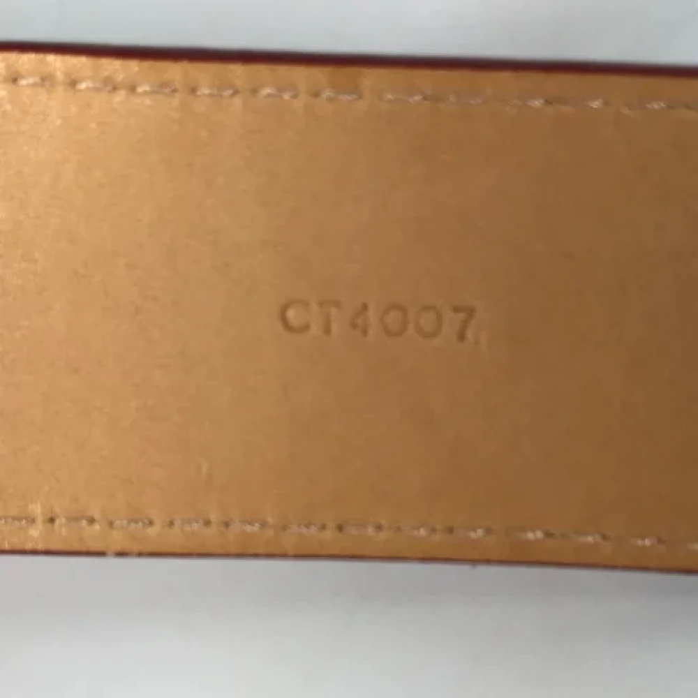 Louis Vuitton Vintage Pre-owned Leather belts Red Dames