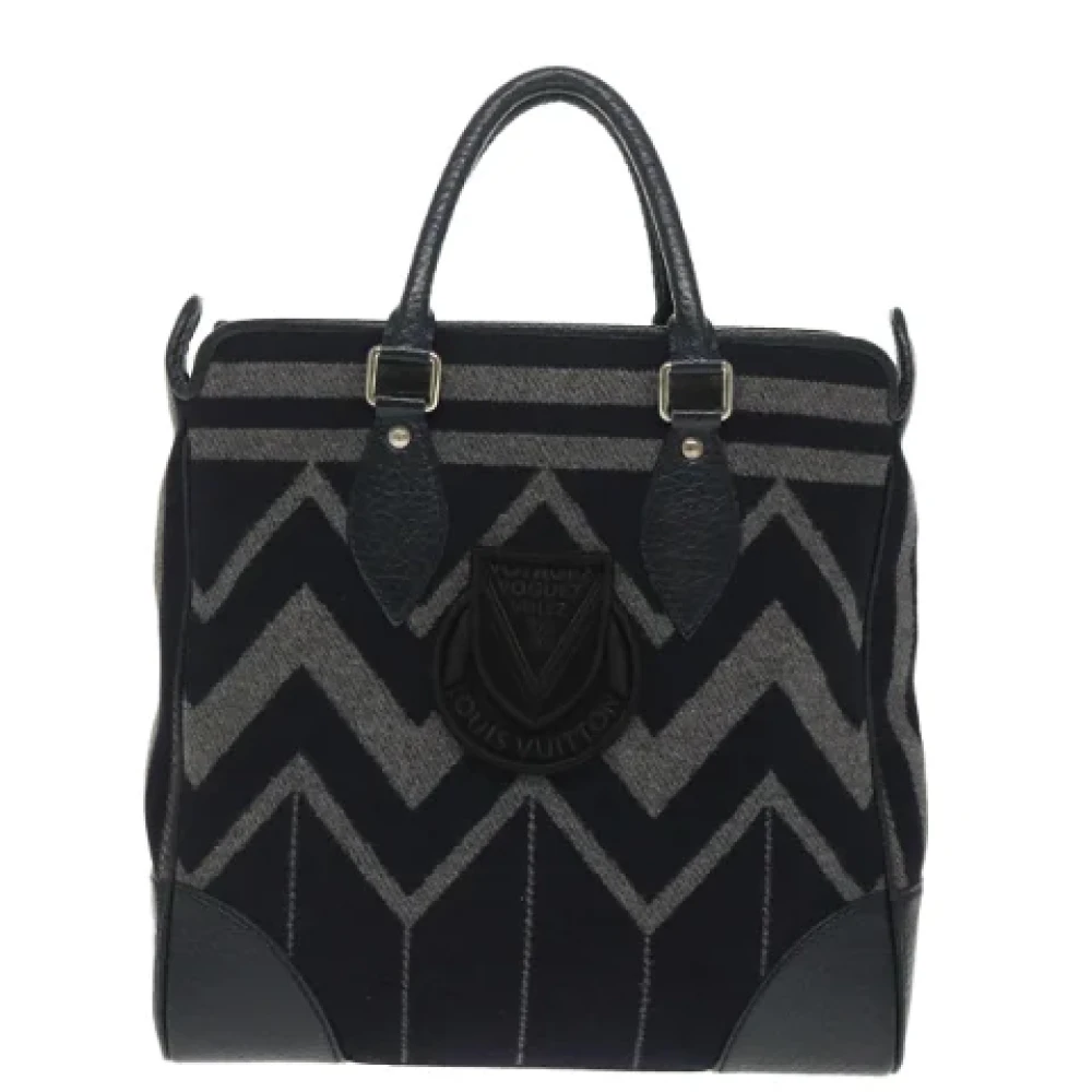 Louis Vuitton Vintage Pre-owned Wool louis-vuitton-bags Blue Dames