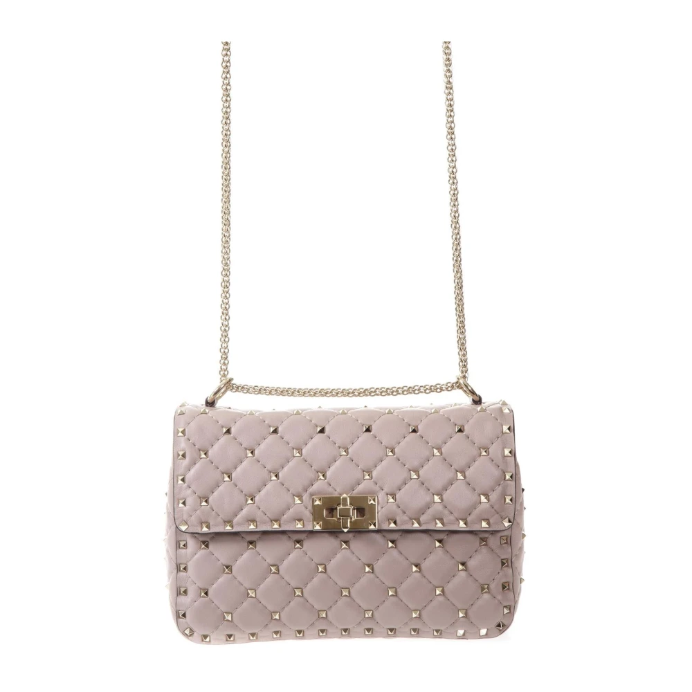 Valentino Garavani Nude Lambskin Chain Tas Beige Dames