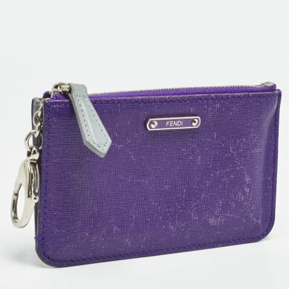 Fendi Vintage Pre-owned Leather wallets Purple Dames