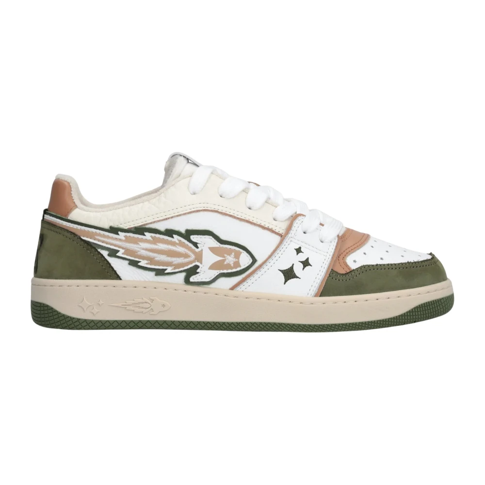 Enterprise Japan Witte Urban Sneakers EJ EGG Rocket Heren Schoenen Beige