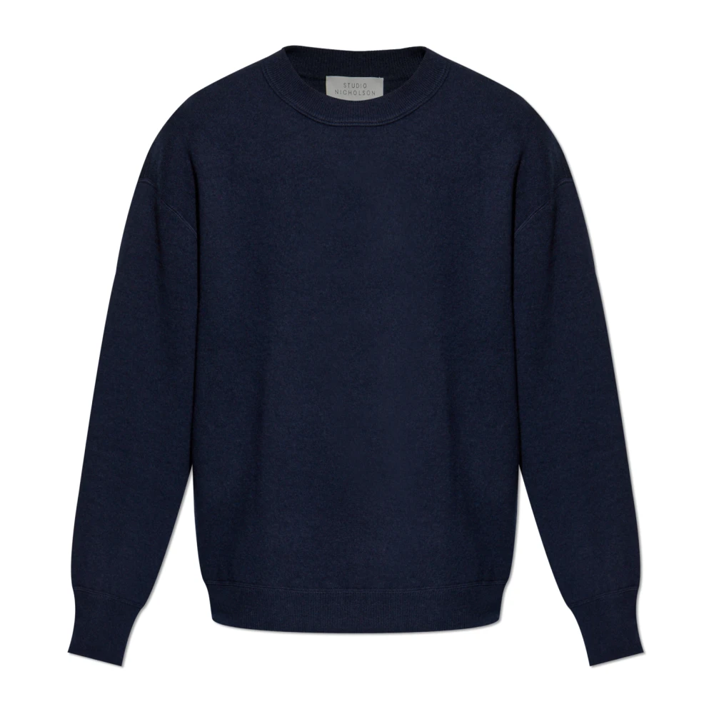 Studio Nicholson Men's Blue Wool Sweater Moray