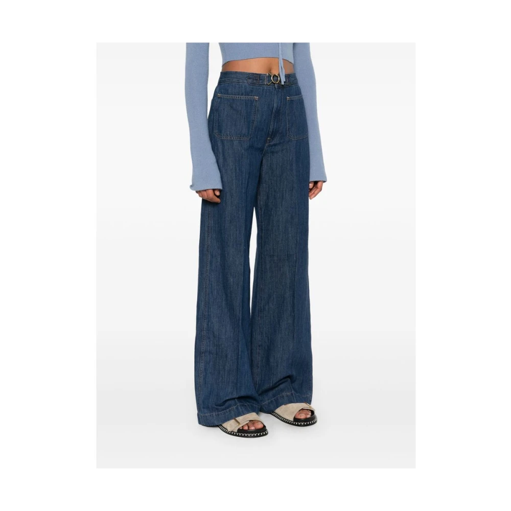 Ralph Lauren Wide Leg Jeans Blue Dames