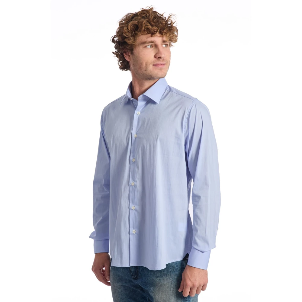 Baldinini Kleding Overhemden Blue Heren