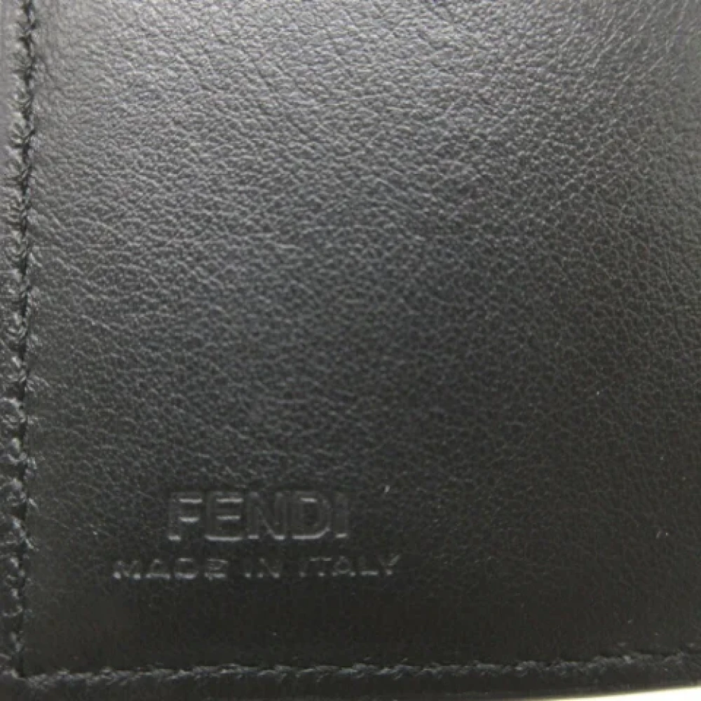 Fendi Vintage Pre-owned Leather wallets Black Unisex