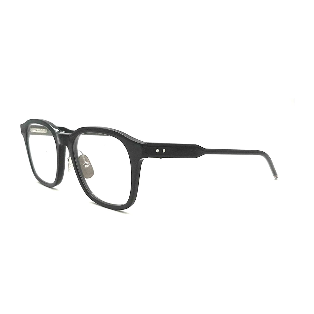 Thom Browne Zwarte Optische Monturen Stijlvol Modern Black Heren