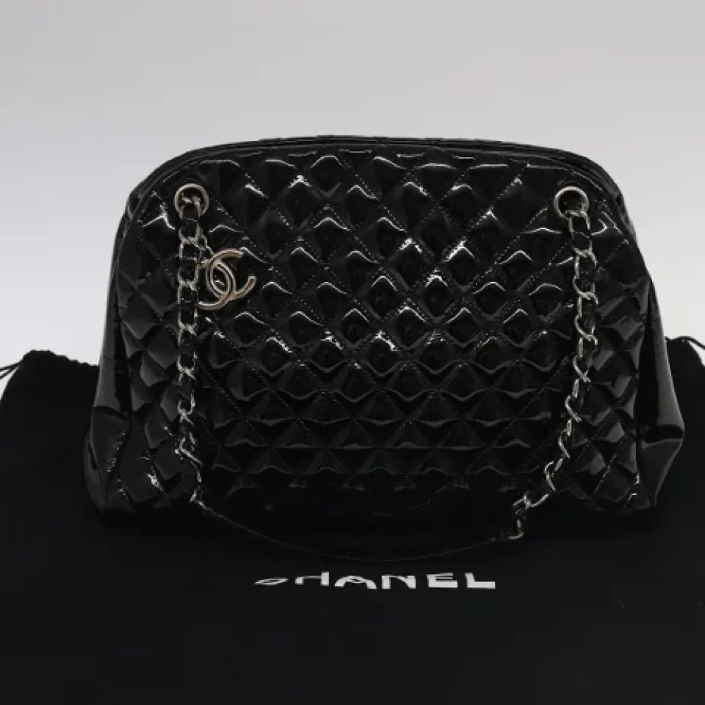 Chanel Vintage Pre-owned Canvas chanel-bags Black Dames