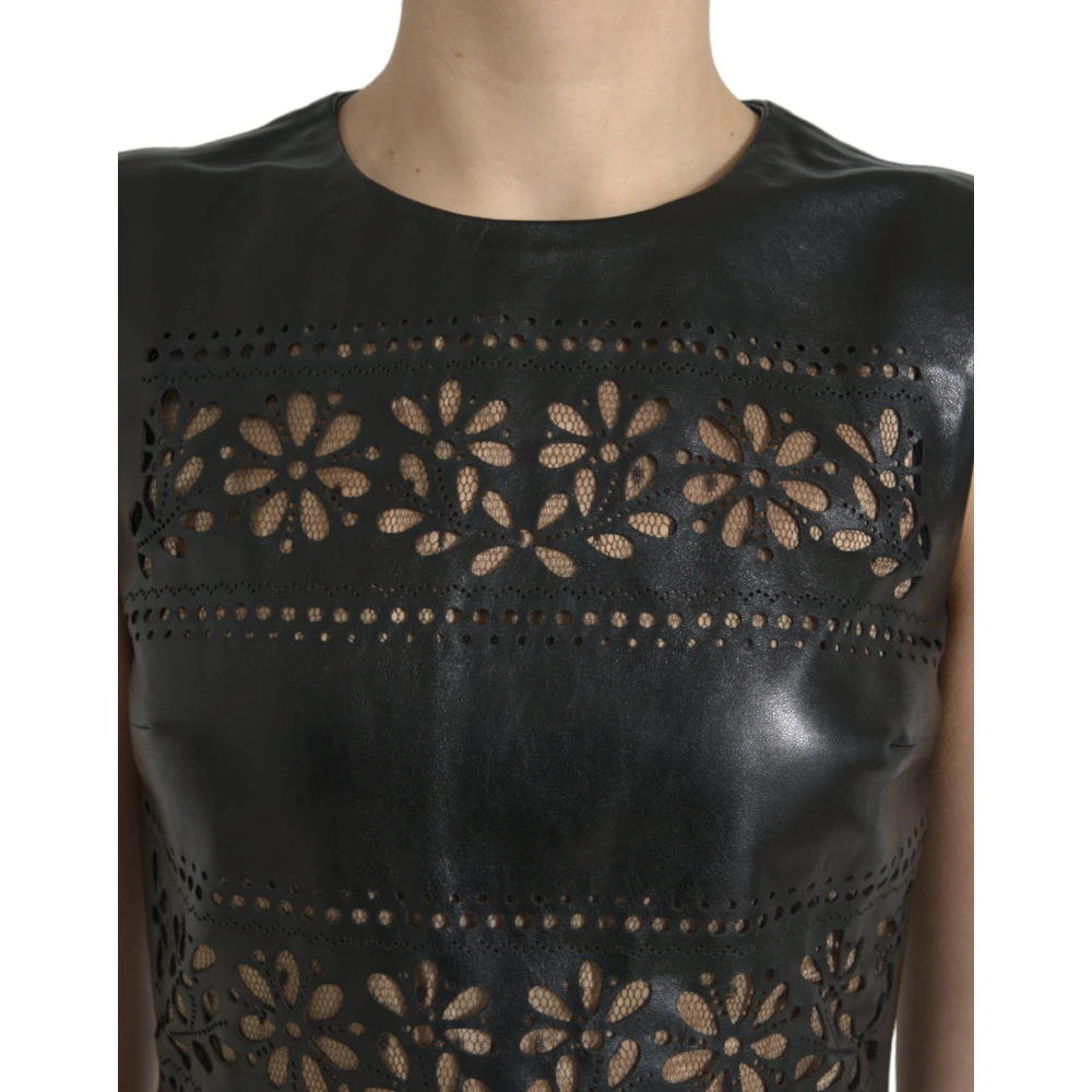 Valentino Zwart Nylon A-lijn Jurk Black Dames