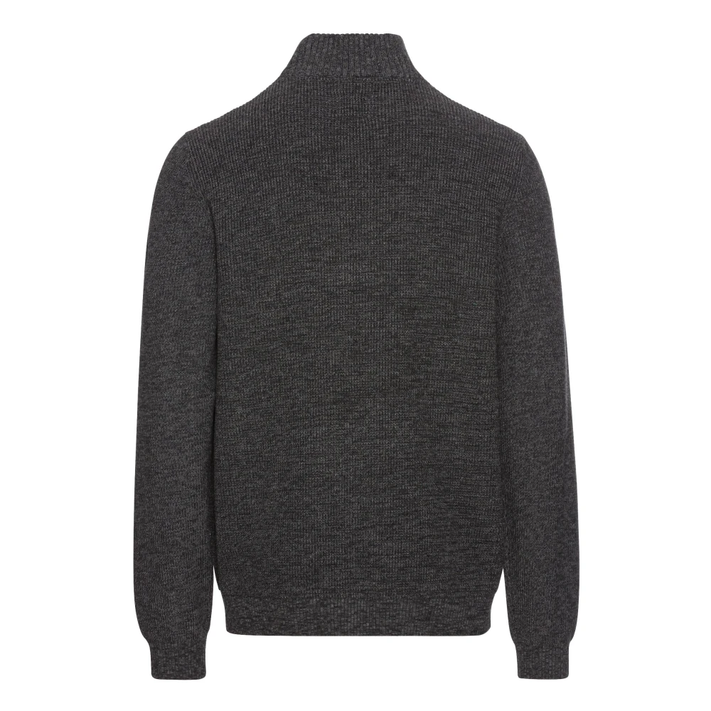 camel active Katoenmix Gebreide Trui Gray Heren