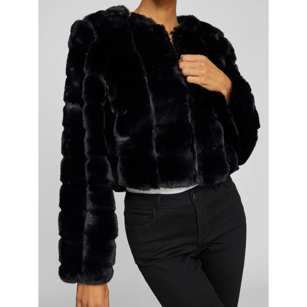 Vila Stijlvolle Jas Black Dames