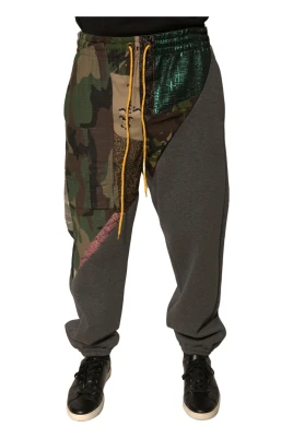 Camouflage Patchwork Jogger Sweatpants