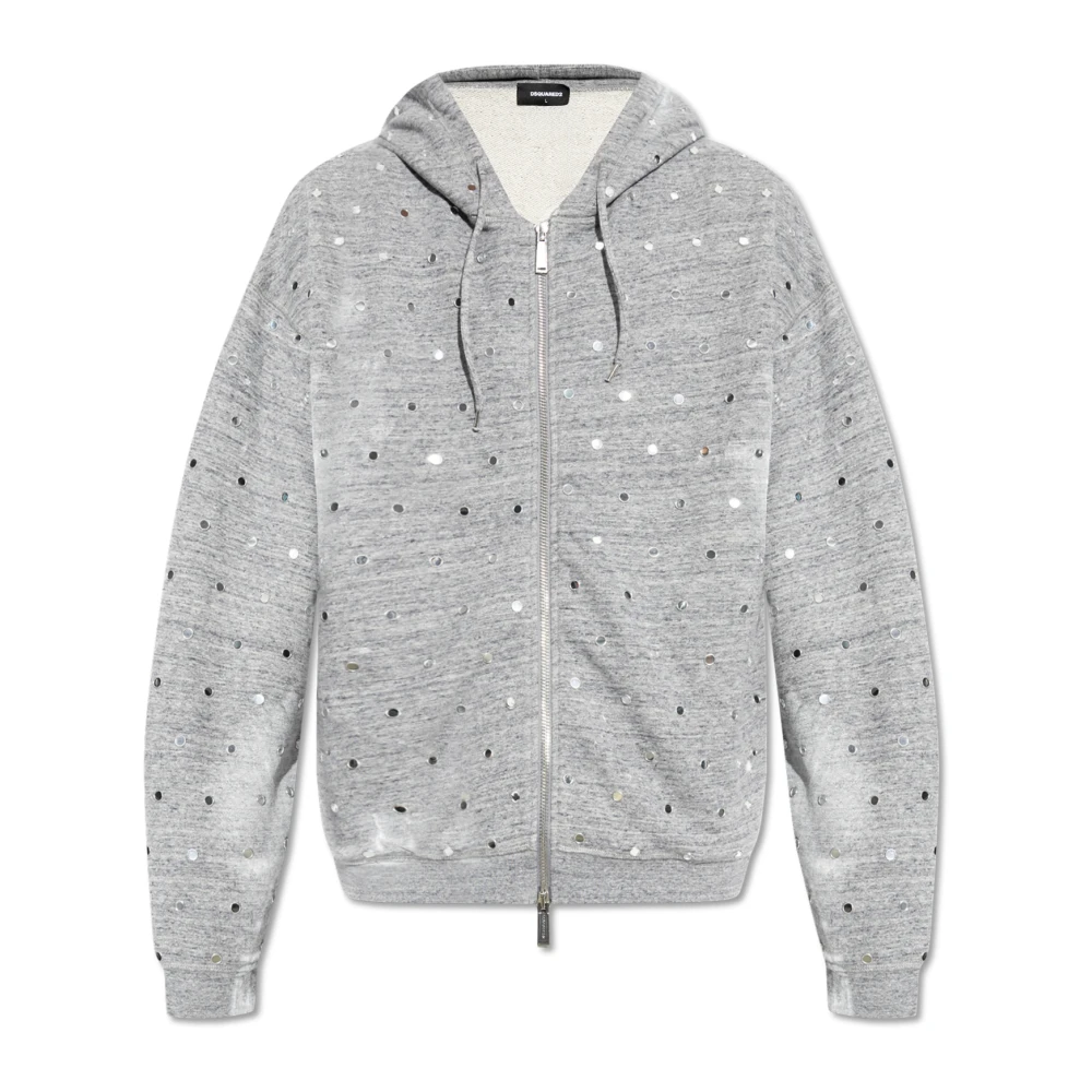 Dsquared2 Hoodie Gray Heren