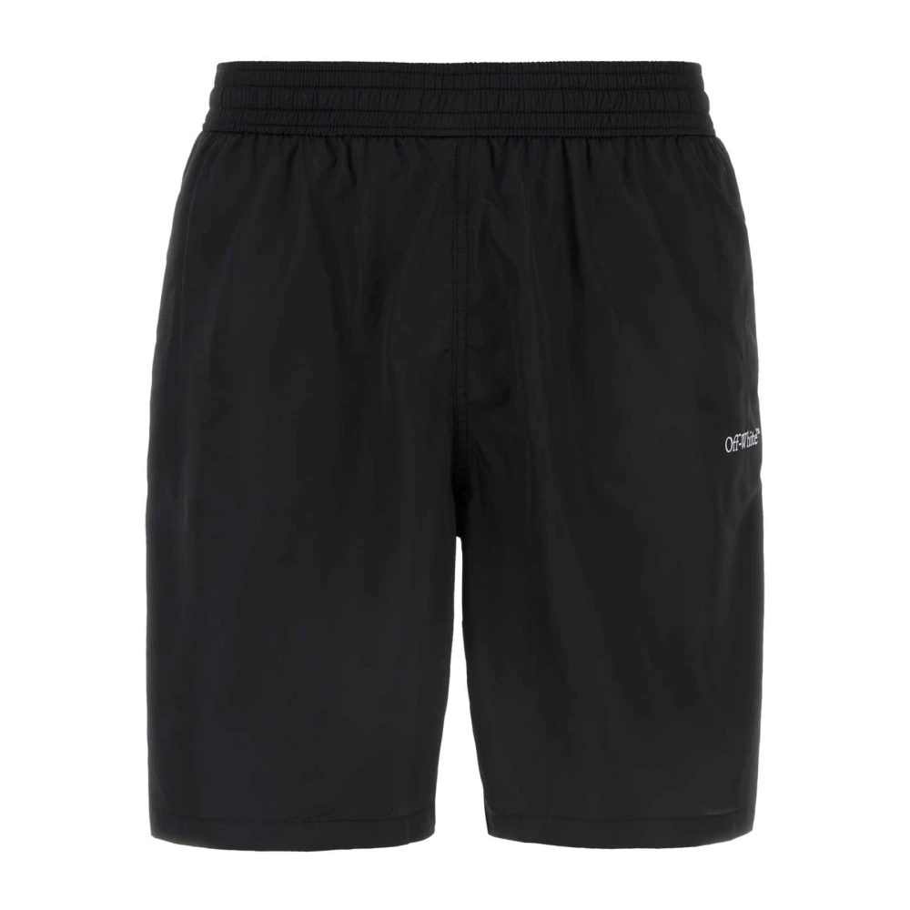 Off White Casual Shorts Black Heren