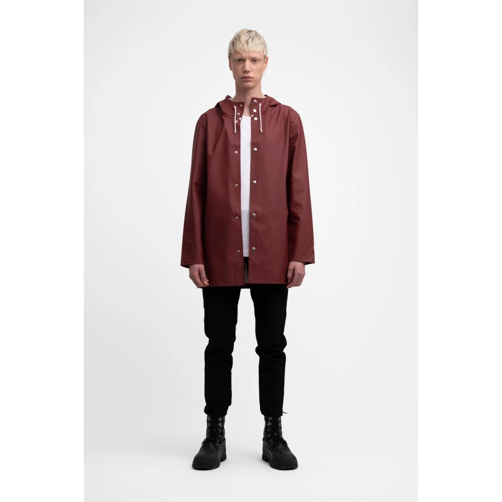 Stutterheim Stijlvol Waterdicht Regenjas Red Heren