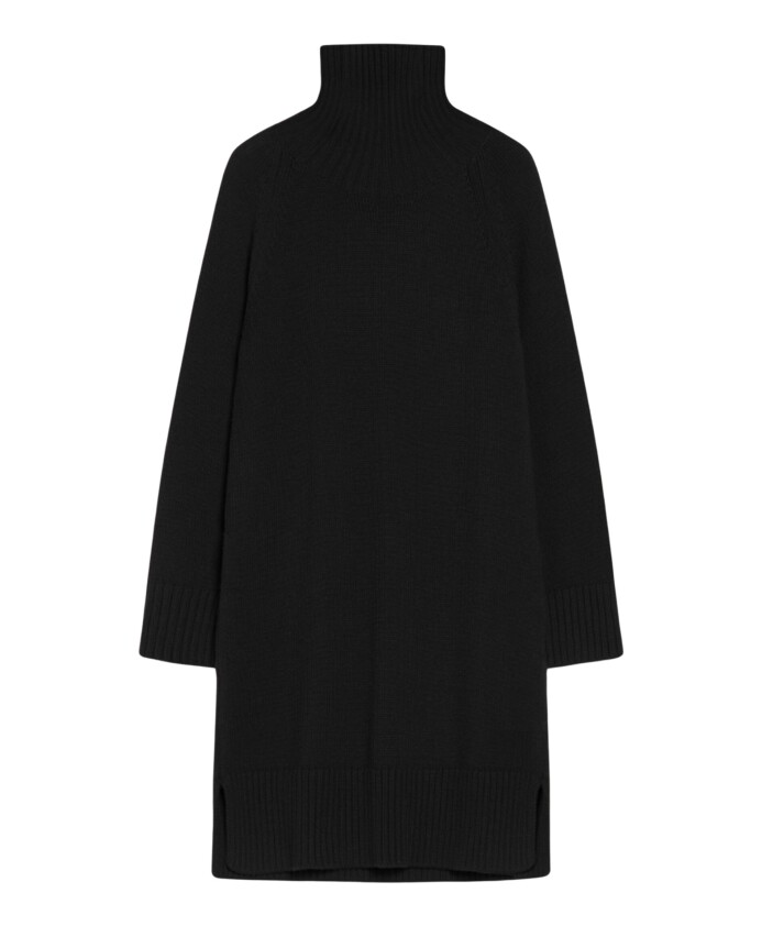 luxueuse-robe-en-laine-a-col-montant