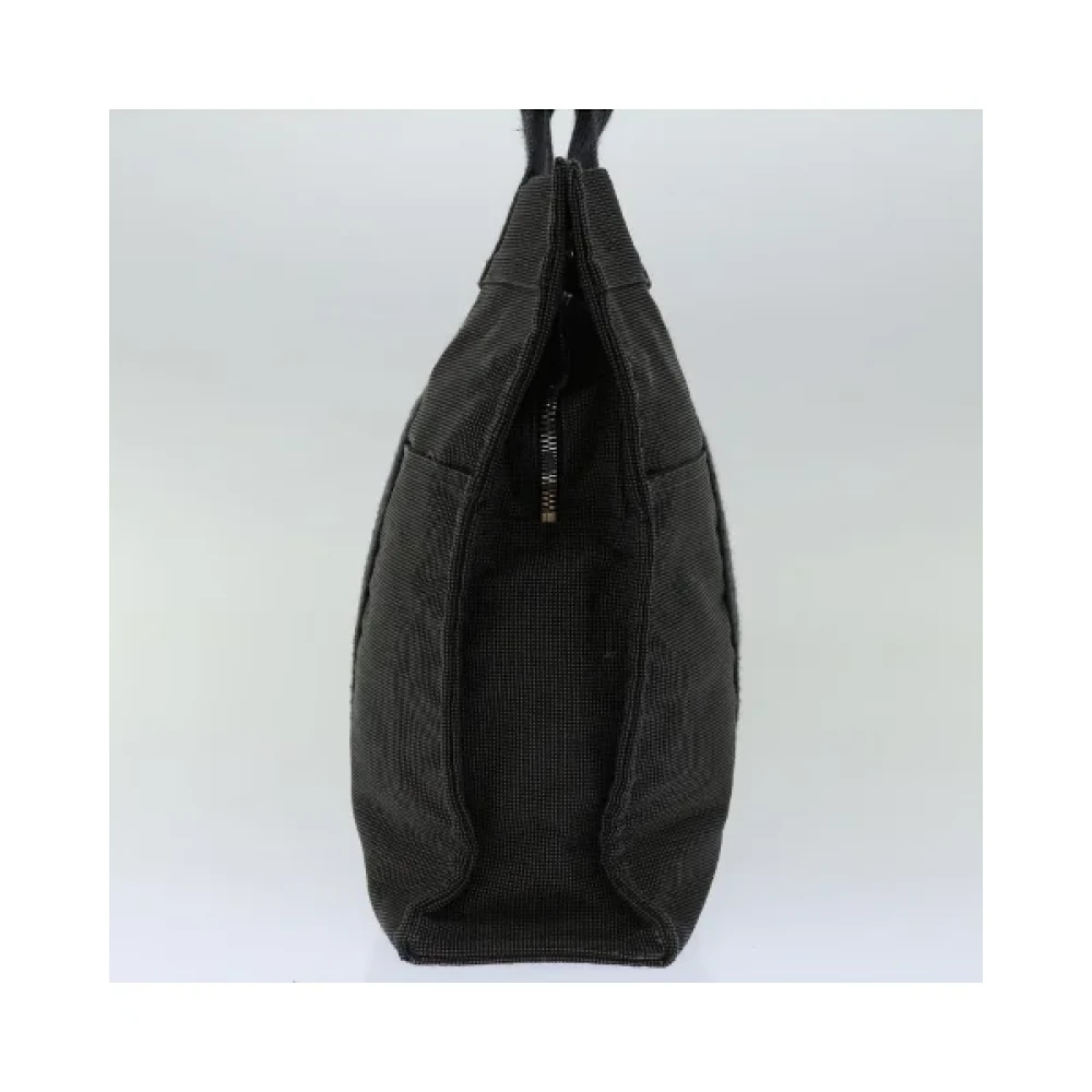 Hermès Vintage Pre-owned Cotton handbags Gray Dames