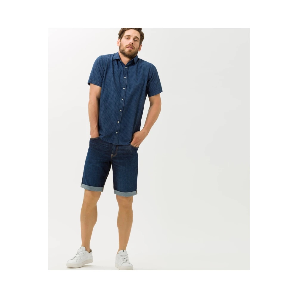 BRAX Donkerblauwe Shorts Blue Heren