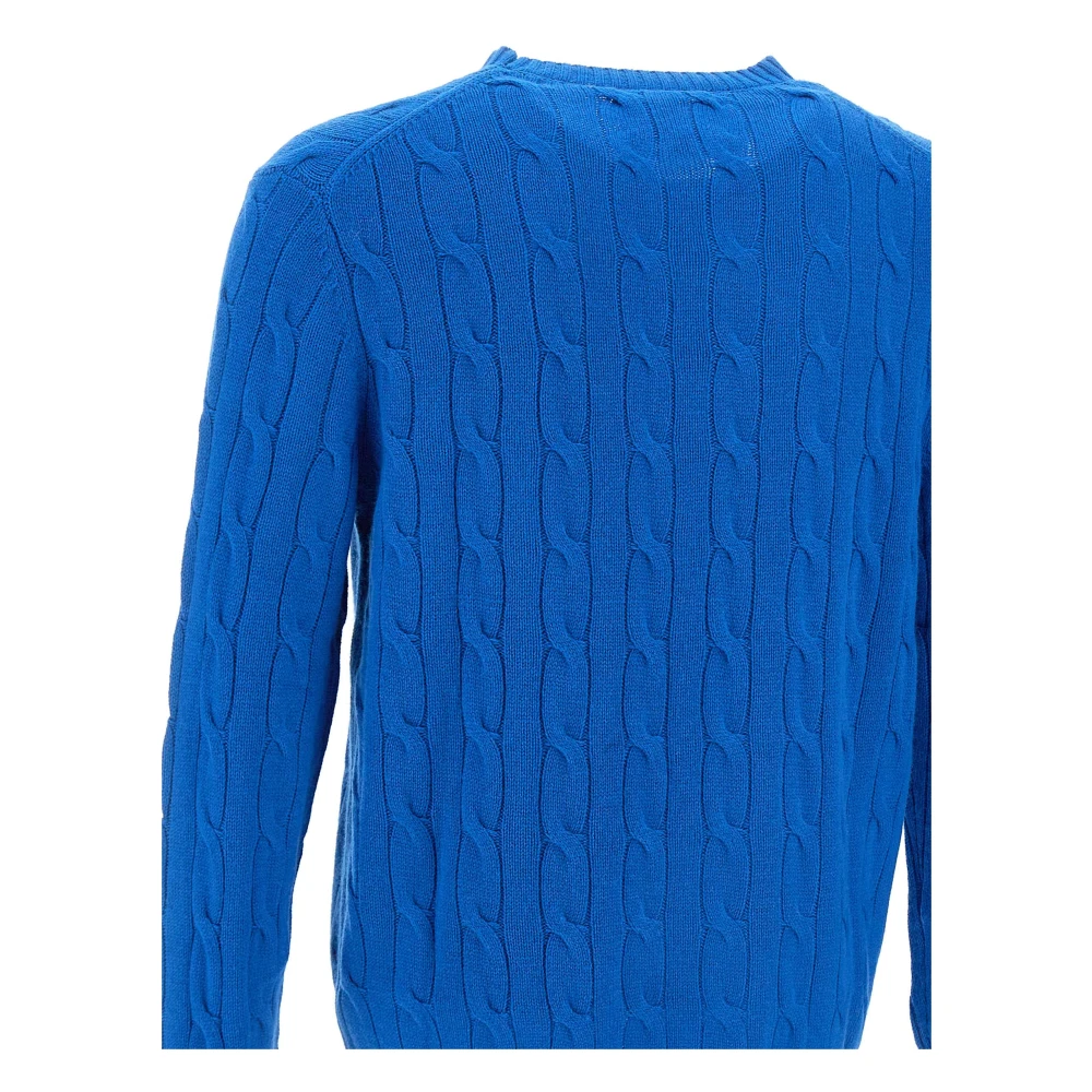 MC2 Saint Barth Regent Wol Kasjmier Trui Kobaltblauw Blue Heren