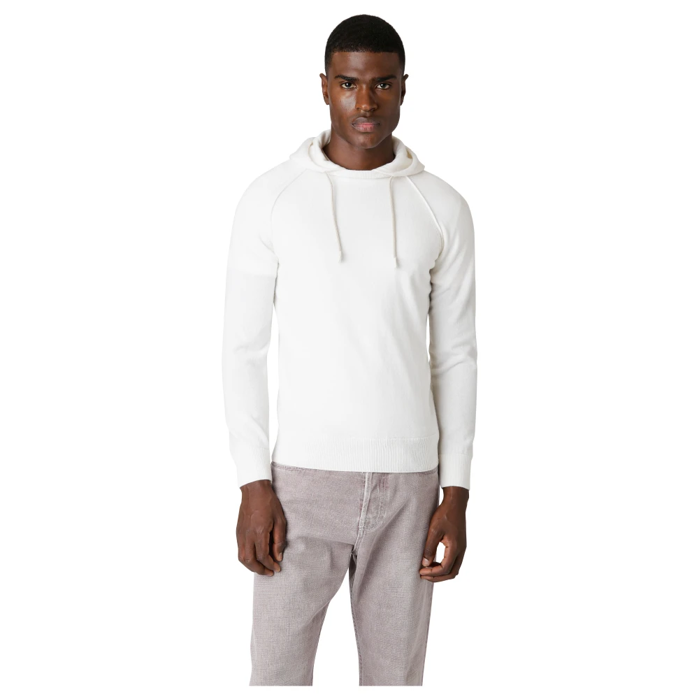 Eleventy Kasjmier Hoodie Trui White Heren