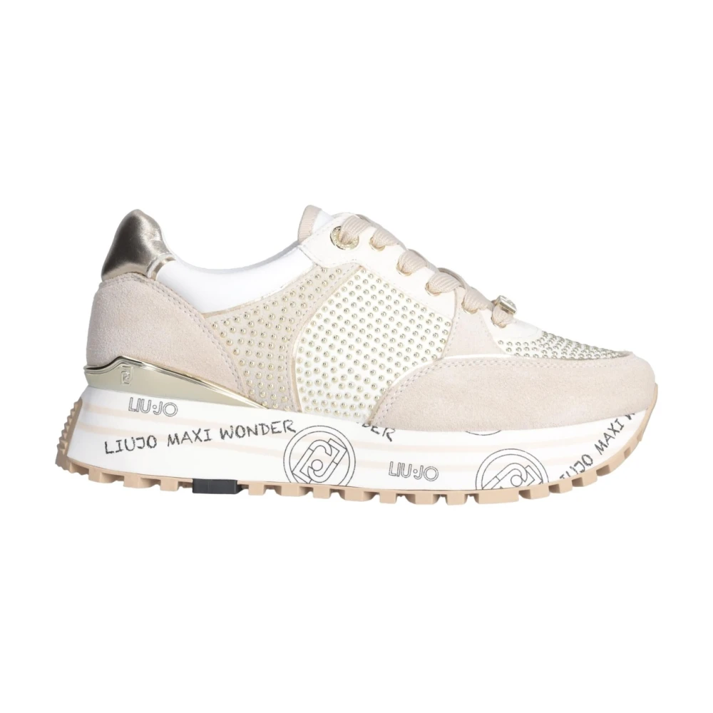 Liu Jo Bruine Sneakers Modern Design Ai23 Dames Schoenen Beige