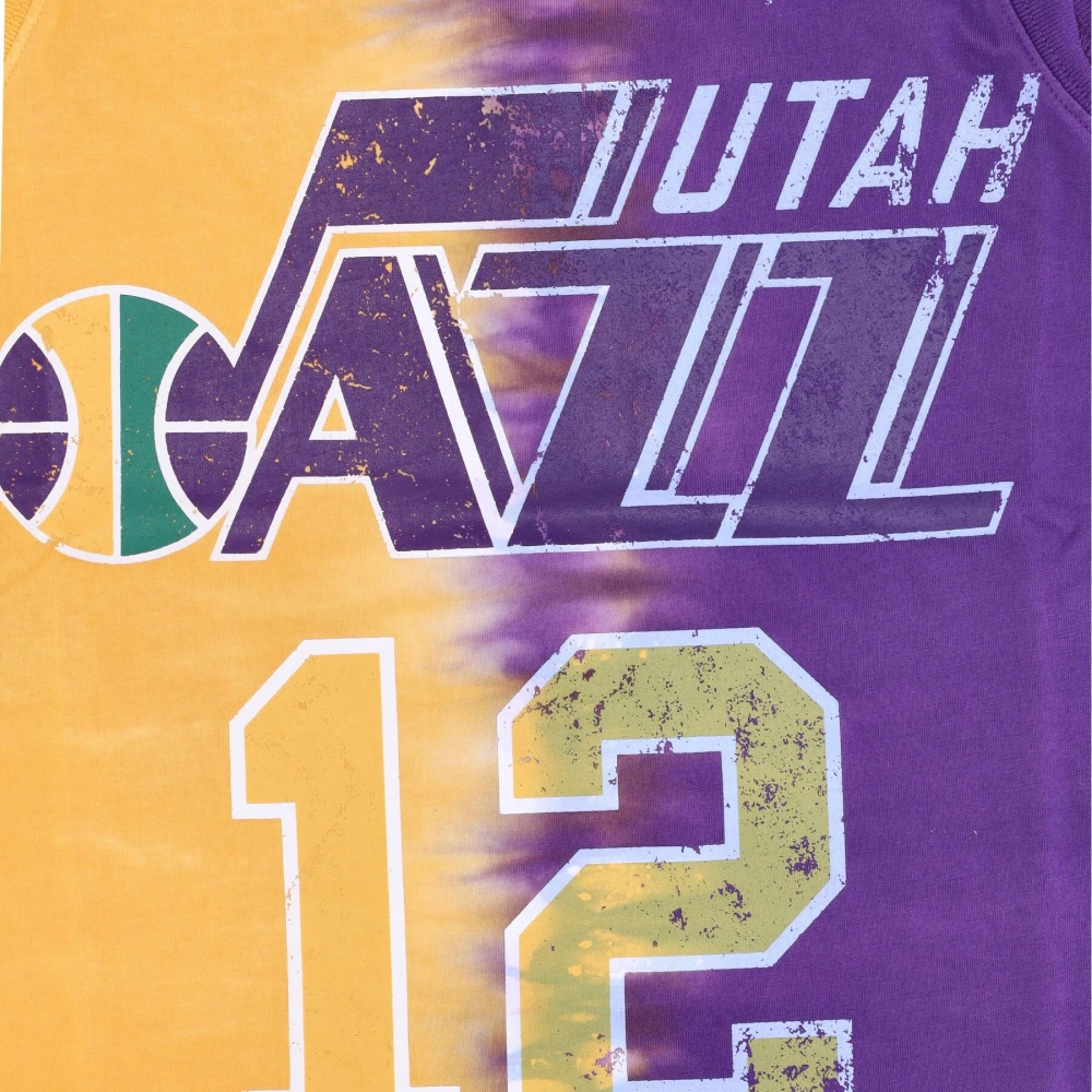 Mitchell & Ness Utah Jazz Tie Dye Tank Top Multicolor Heren