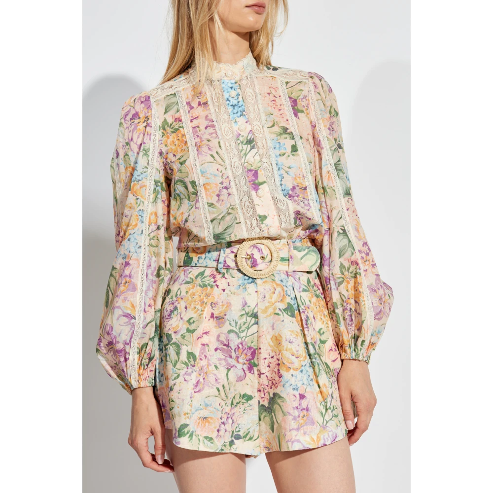 Zimmermann Halliday Blouse met Kant Multicolor Dames